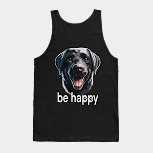 Be Happy Black Labrador Inspiration Tank Top